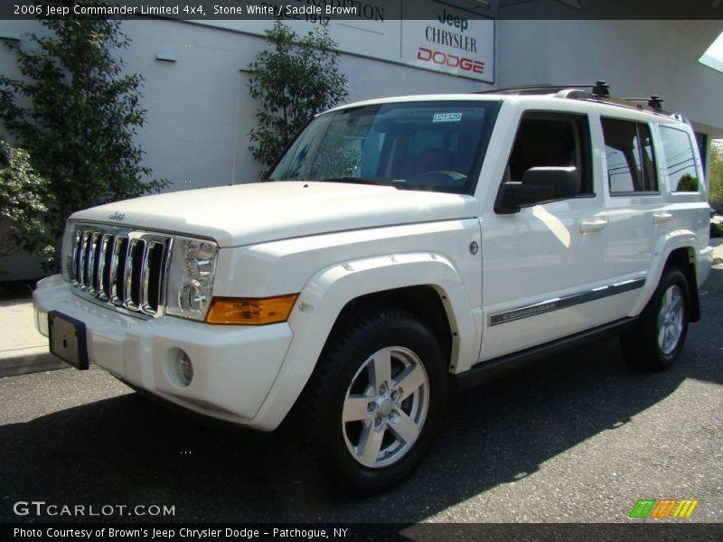 Stone White / Saddle Brown 2006 Jeep Commander Limited 4x4