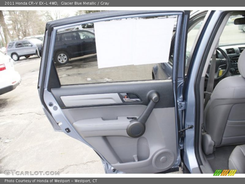Glacier Blue Metallic / Gray 2011 Honda CR-V EX-L 4WD