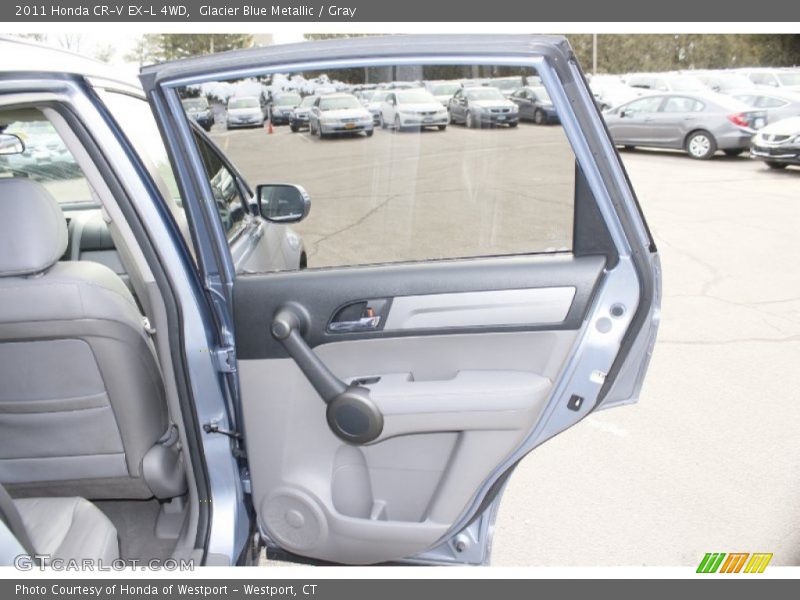 Glacier Blue Metallic / Gray 2011 Honda CR-V EX-L 4WD