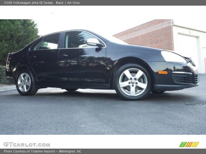 Black / Art Grey 2008 Volkswagen Jetta SE Sedan