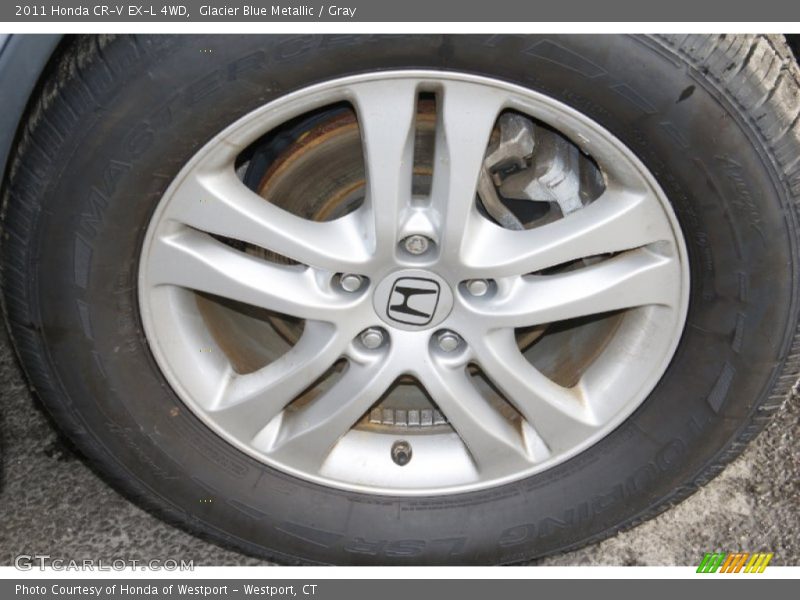 Glacier Blue Metallic / Gray 2011 Honda CR-V EX-L 4WD