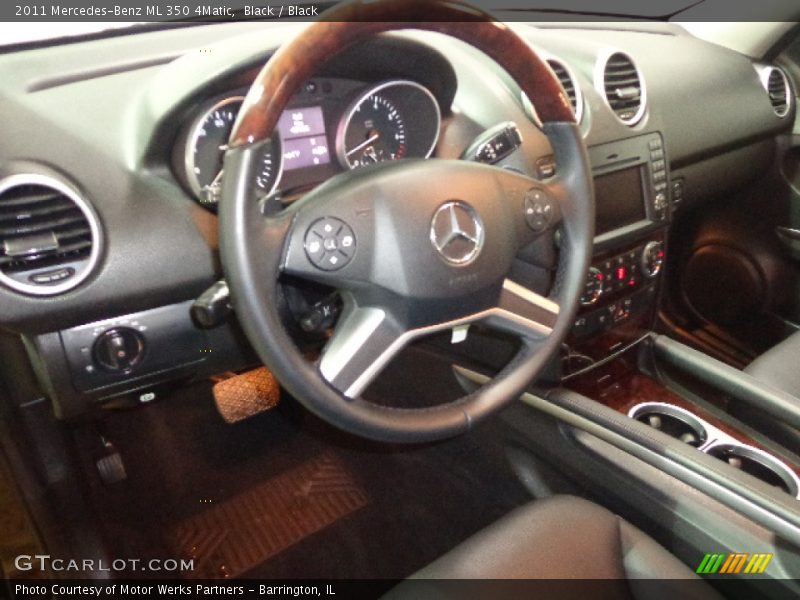 Black / Black 2011 Mercedes-Benz ML 350 4Matic