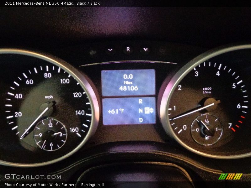 Black / Black 2011 Mercedes-Benz ML 350 4Matic