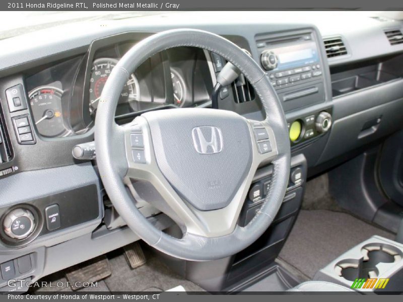 Polished Metal Metallic / Gray 2011 Honda Ridgeline RTL