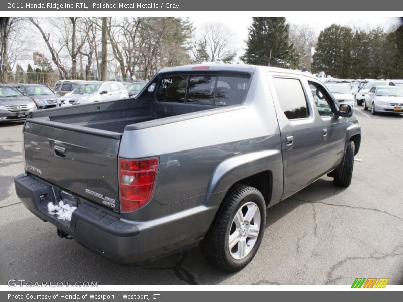 Polished Metal Metallic / Gray 2011 Honda Ridgeline RTL