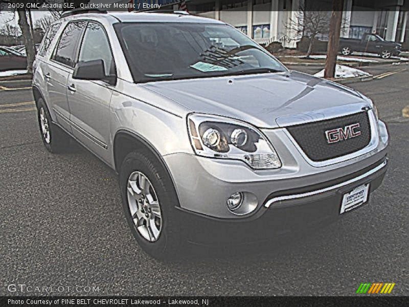 Quicksilver Metallic / Ebony 2009 GMC Acadia SLE
