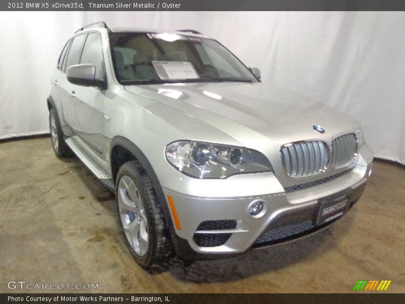 Titanium Silver Metallic / Oyster 2012 BMW X5 xDrive35d