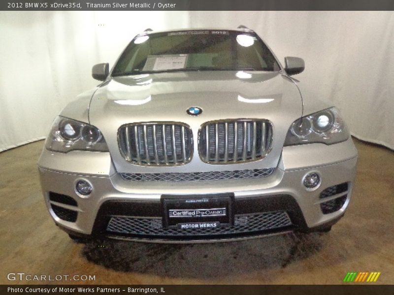 Titanium Silver Metallic / Oyster 2012 BMW X5 xDrive35d