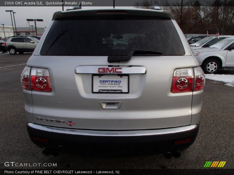Quicksilver Metallic / Ebony 2009 GMC Acadia SLE