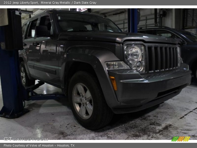 Mineral Gray Metallic / Dark Slate Gray 2012 Jeep Liberty Sport