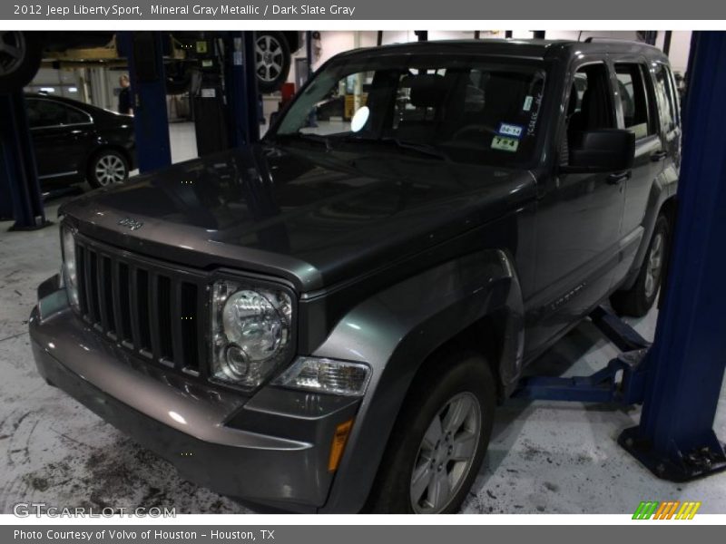 Mineral Gray Metallic / Dark Slate Gray 2012 Jeep Liberty Sport