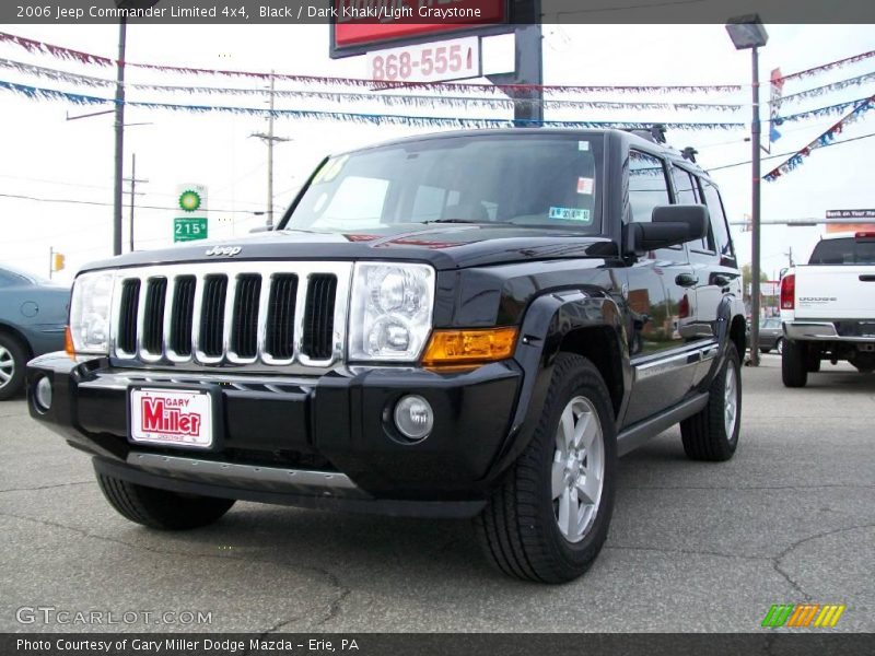 Black / Dark Khaki/Light Graystone 2006 Jeep Commander Limited 4x4