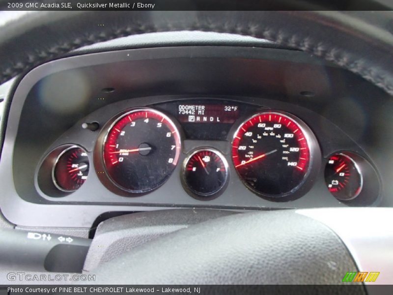 Quicksilver Metallic / Ebony 2009 GMC Acadia SLE