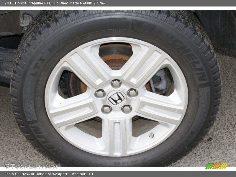 Polished Metal Metallic / Gray 2011 Honda Ridgeline RTL