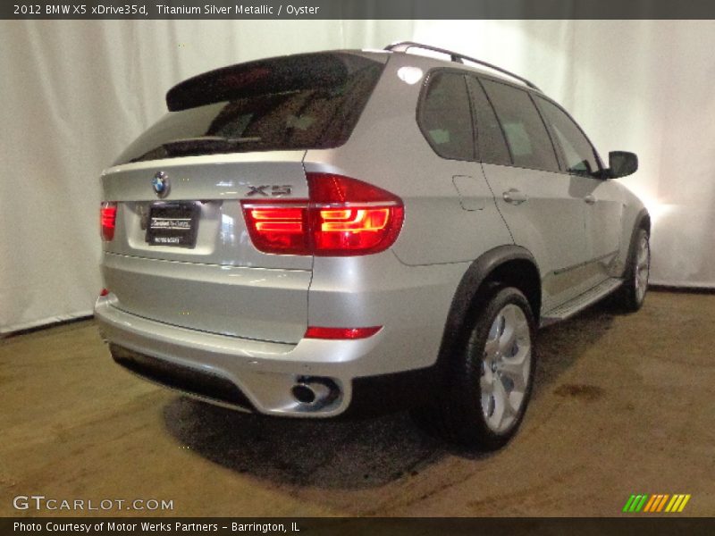 Titanium Silver Metallic / Oyster 2012 BMW X5 xDrive35d
