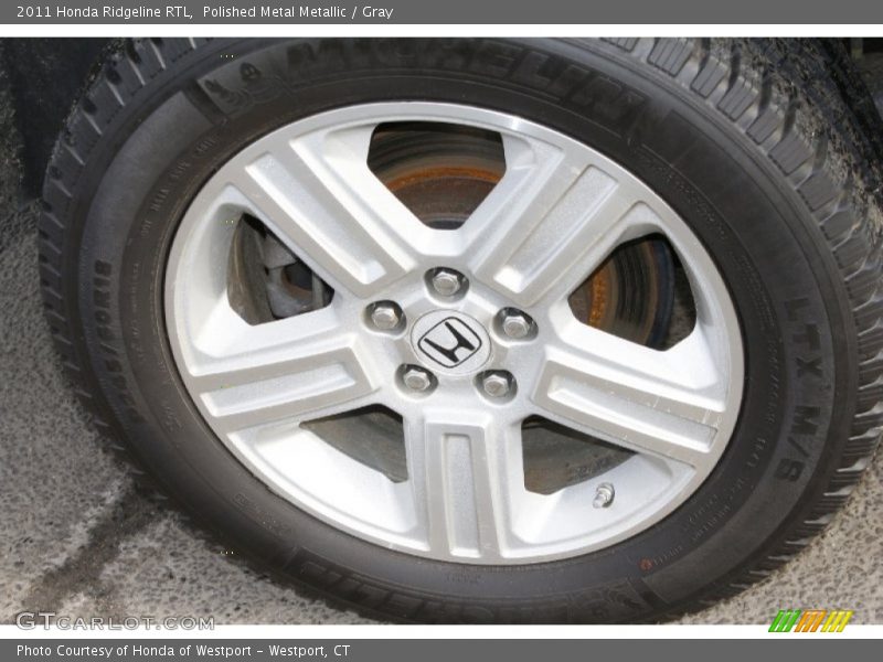 Polished Metal Metallic / Gray 2011 Honda Ridgeline RTL
