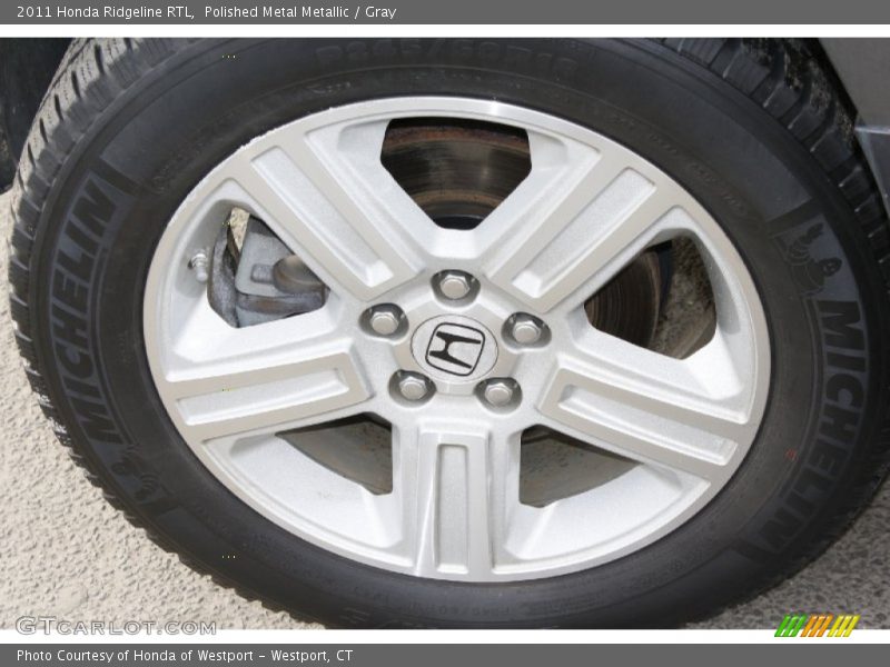 Polished Metal Metallic / Gray 2011 Honda Ridgeline RTL