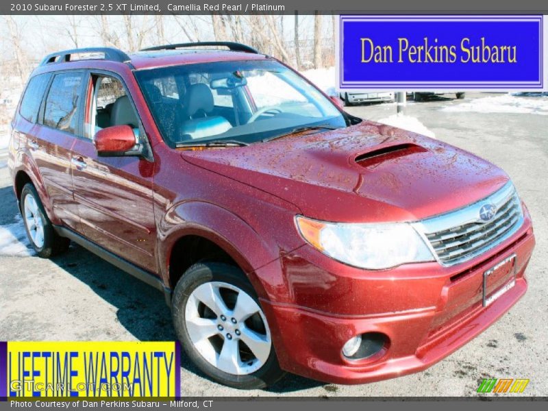 Camellia Red Pearl / Platinum 2010 Subaru Forester 2.5 XT Limited