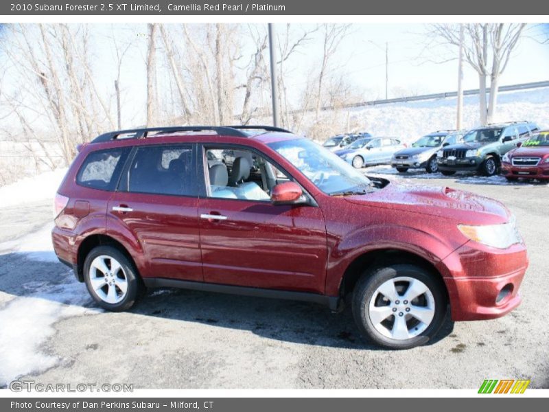 Camellia Red Pearl / Platinum 2010 Subaru Forester 2.5 XT Limited