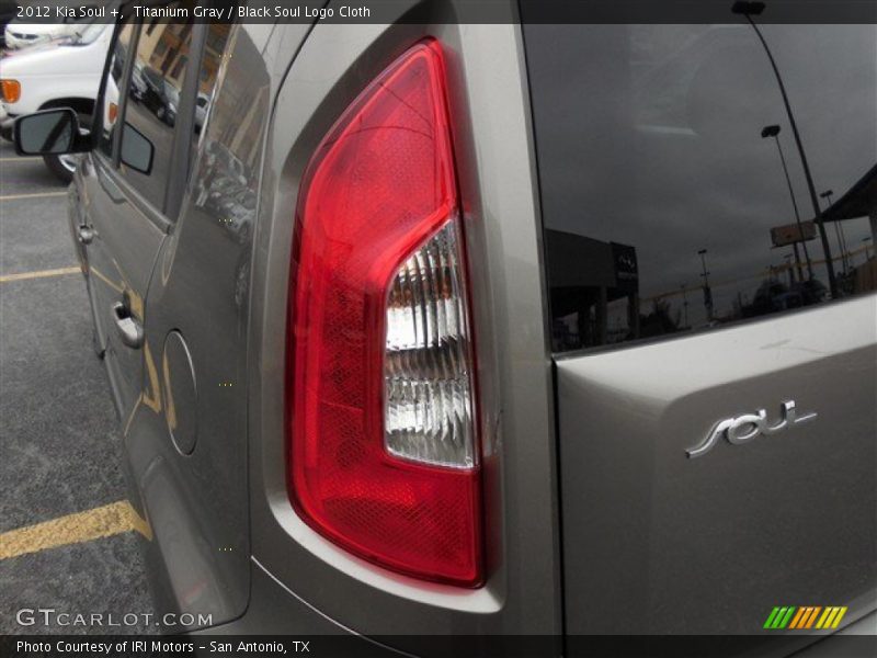 Titanium Gray / Black Soul Logo Cloth 2012 Kia Soul +