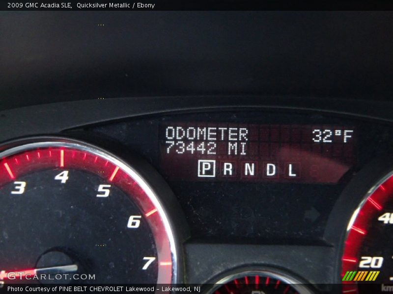 Quicksilver Metallic / Ebony 2009 GMC Acadia SLE