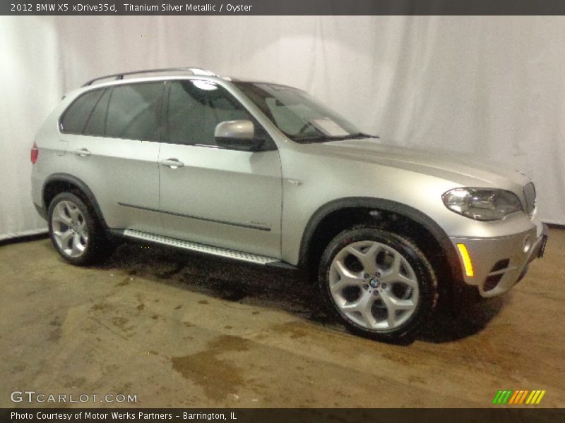 Titanium Silver Metallic / Oyster 2012 BMW X5 xDrive35d