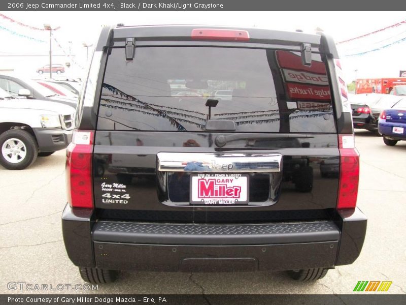Black / Dark Khaki/Light Graystone 2006 Jeep Commander Limited 4x4