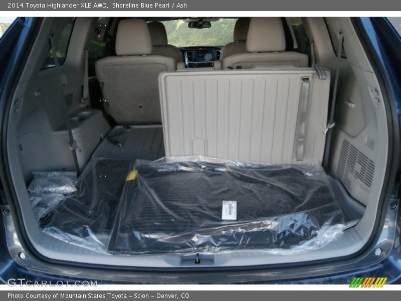 Shoreline Blue Pearl / Ash 2014 Toyota Highlander XLE AWD