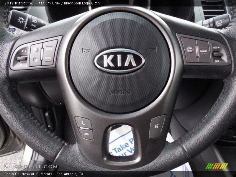 Titanium Gray / Black Soul Logo Cloth 2012 Kia Soul +