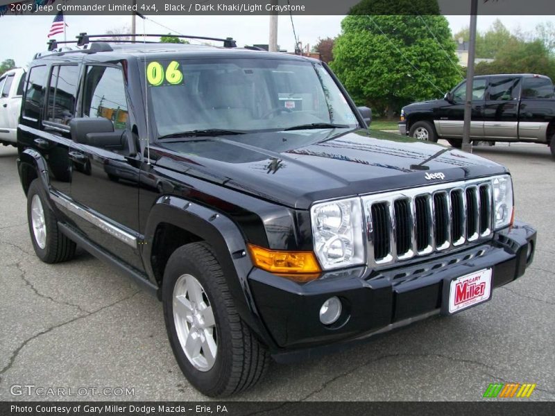 Black / Dark Khaki/Light Graystone 2006 Jeep Commander Limited 4x4