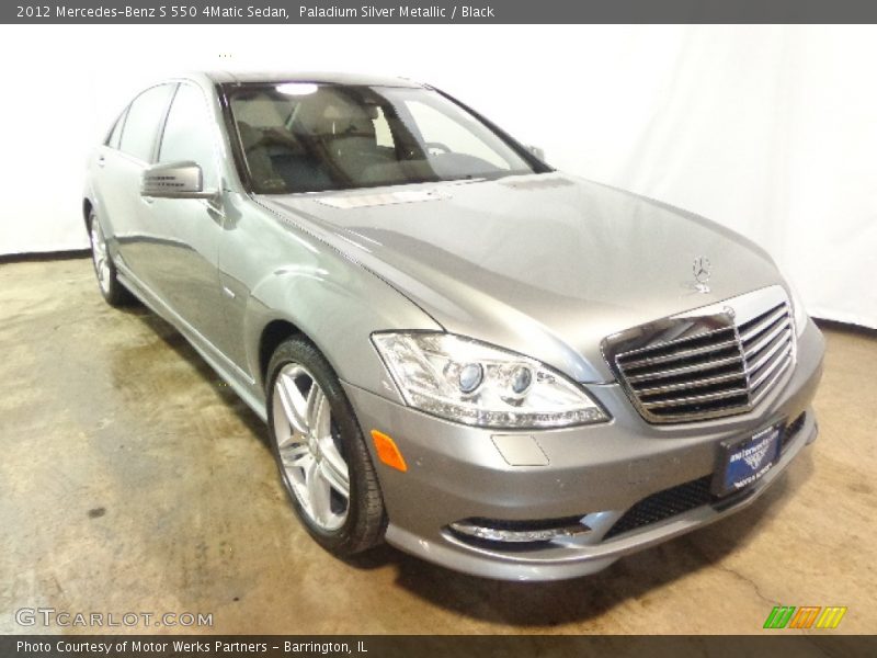 Paladium Silver Metallic / Black 2012 Mercedes-Benz S 550 4Matic Sedan