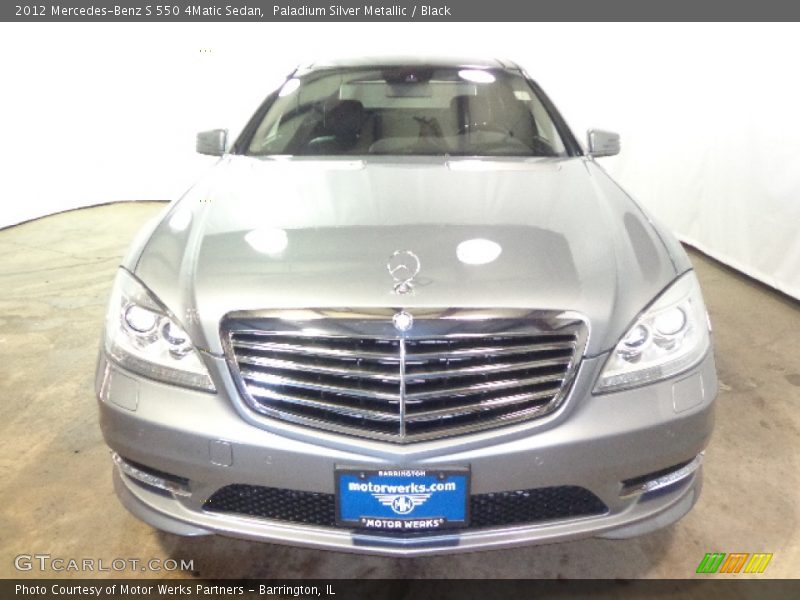 Paladium Silver Metallic / Black 2012 Mercedes-Benz S 550 4Matic Sedan