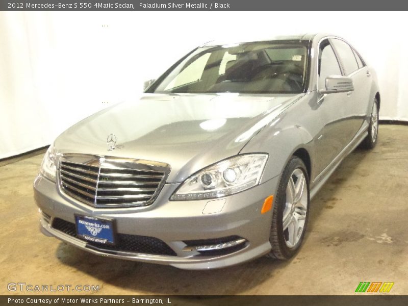 Paladium Silver Metallic / Black 2012 Mercedes-Benz S 550 4Matic Sedan