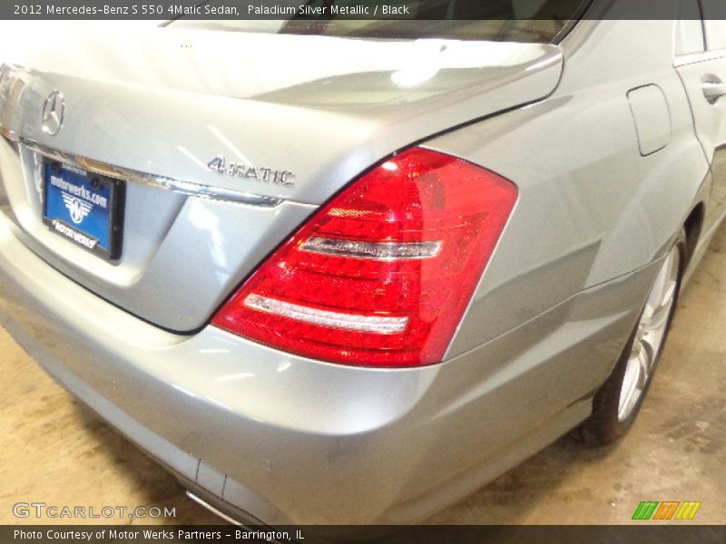 Paladium Silver Metallic / Black 2012 Mercedes-Benz S 550 4Matic Sedan