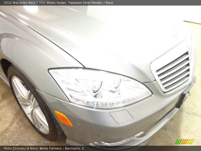 Paladium Silver Metallic / Black 2012 Mercedes-Benz S 550 4Matic Sedan
