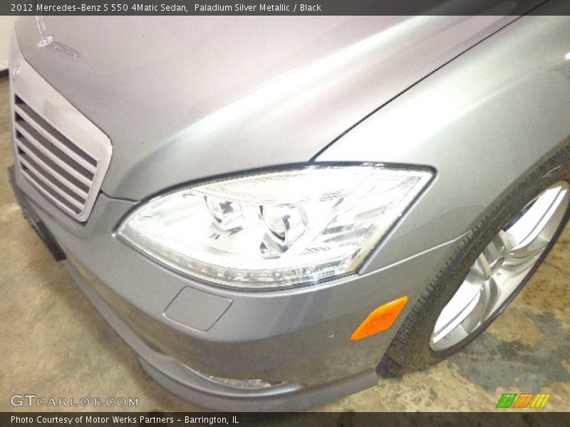 Paladium Silver Metallic / Black 2012 Mercedes-Benz S 550 4Matic Sedan
