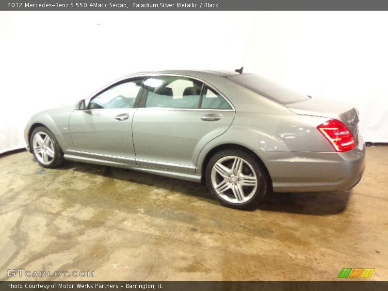 Paladium Silver Metallic / Black 2012 Mercedes-Benz S 550 4Matic Sedan