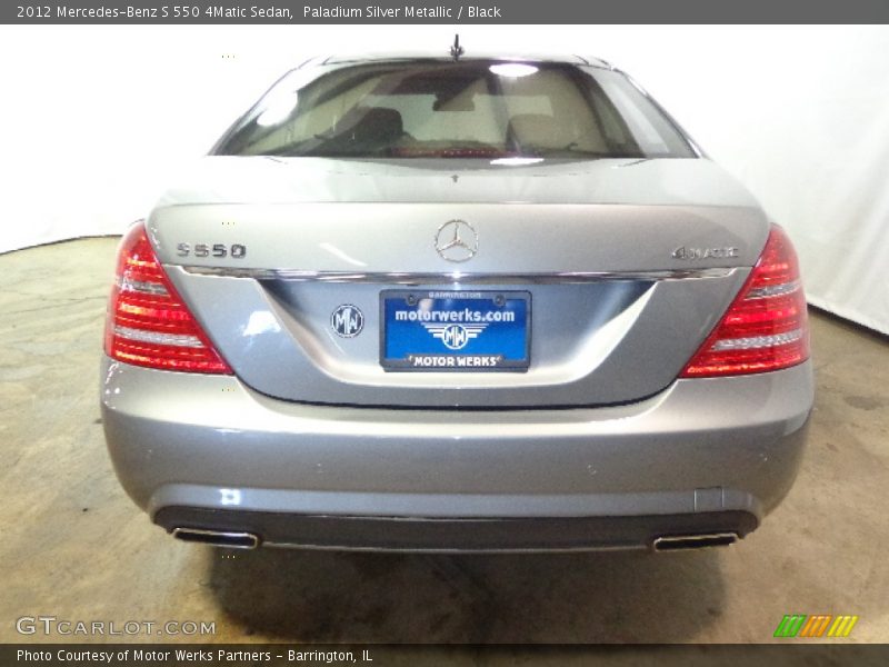 Paladium Silver Metallic / Black 2012 Mercedes-Benz S 550 4Matic Sedan