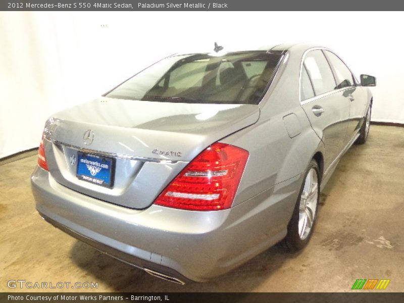 Paladium Silver Metallic / Black 2012 Mercedes-Benz S 550 4Matic Sedan