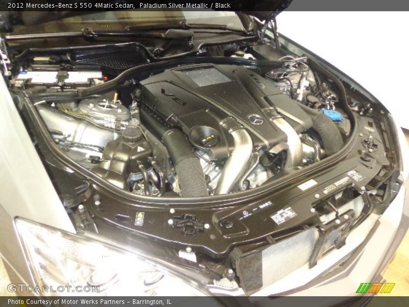 Paladium Silver Metallic / Black 2012 Mercedes-Benz S 550 4Matic Sedan