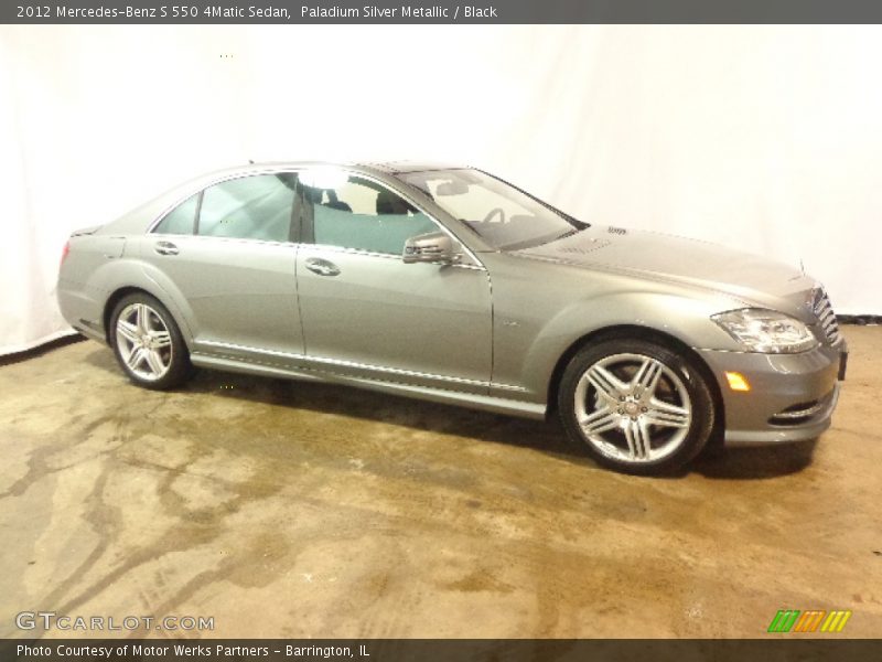 Paladium Silver Metallic / Black 2012 Mercedes-Benz S 550 4Matic Sedan