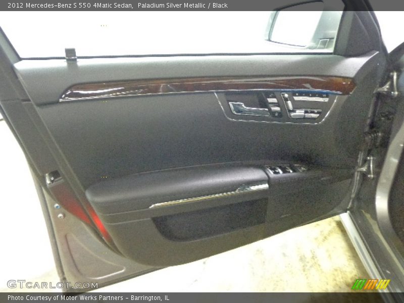 Paladium Silver Metallic / Black 2012 Mercedes-Benz S 550 4Matic Sedan