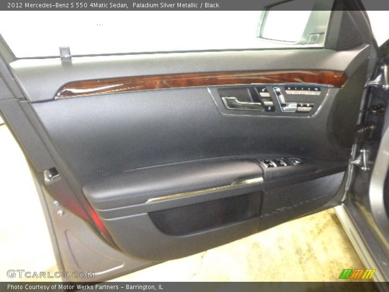 Paladium Silver Metallic / Black 2012 Mercedes-Benz S 550 4Matic Sedan
