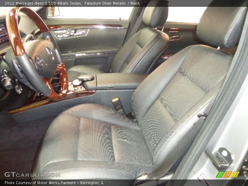 Paladium Silver Metallic / Black 2012 Mercedes-Benz S 550 4Matic Sedan