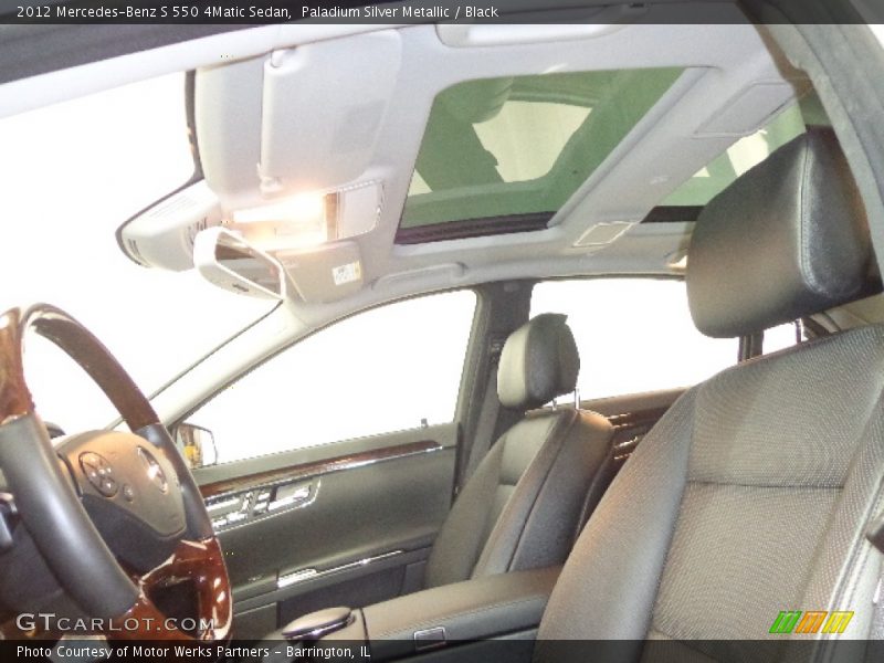 Paladium Silver Metallic / Black 2012 Mercedes-Benz S 550 4Matic Sedan