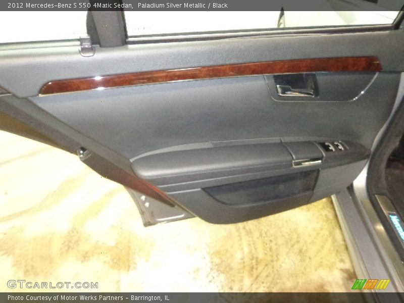 Paladium Silver Metallic / Black 2012 Mercedes-Benz S 550 4Matic Sedan