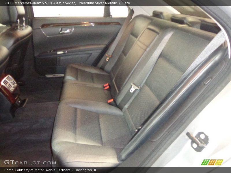 Paladium Silver Metallic / Black 2012 Mercedes-Benz S 550 4Matic Sedan