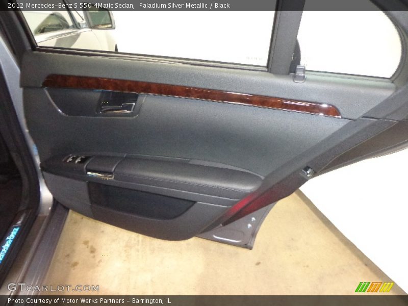 Paladium Silver Metallic / Black 2012 Mercedes-Benz S 550 4Matic Sedan
