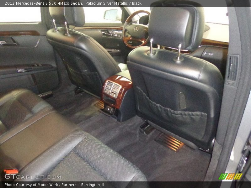 Paladium Silver Metallic / Black 2012 Mercedes-Benz S 550 4Matic Sedan
