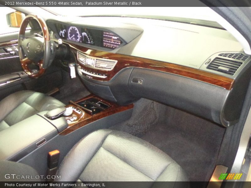Paladium Silver Metallic / Black 2012 Mercedes-Benz S 550 4Matic Sedan